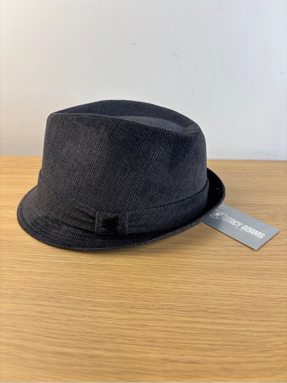 Stacey Adam’s Soft Gray Corduroy Fedora Hat NWT